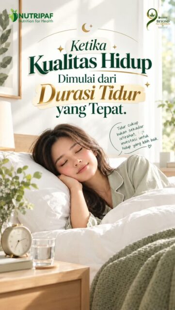 Hi Nutrifers! ✨ Happy Weekend! 🤍
Kalau weekend tiba, siapa yang langsung pengen balas “utang tidur”? 😴😂
Ternyata, kebutuhan tidur setiap orang memang bisa berbeda. Jadi, angka 7–8 jam bukan berarti harus menjadi patokan kaku untuk semua orang. Ada yang merasa optimal dengan durasi berbeda, tergantung kebutuhan dan kondisi tubuh masing-masing. 🌿
Kalau kamu masih bingung berapa lama waktu tidur yang paling cocok untukmu, yuk konsultasikan kebutuhan gizimu di @Nutripaf ♥️ untuk memahami pola hidup yang lebih sesuai dengan kebutuhan tubuhmu. 🌱
#nutripaf #klinikgizi #klinikdietisien #konsultasigizi #dietisien